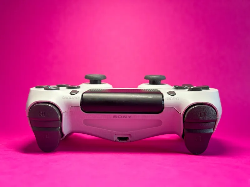 a close up of a video game controller